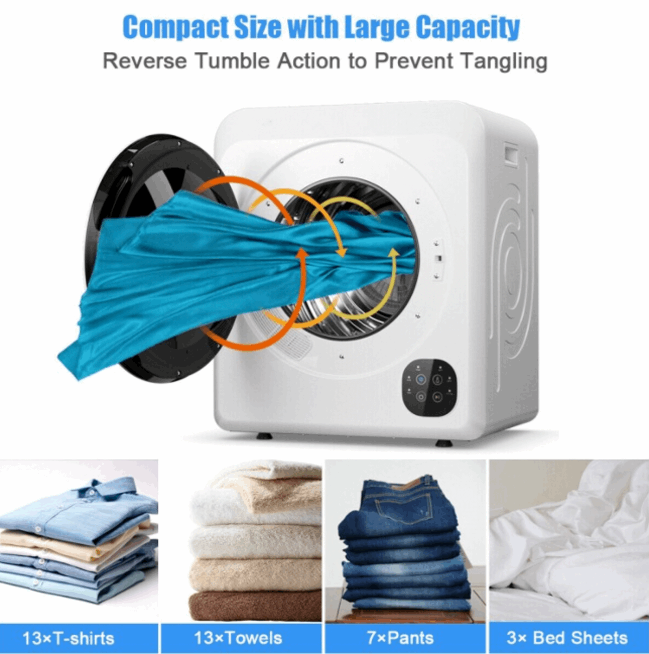 National 3.22 cu.ft. 110 volt Compact Electric Tumble Laundry Dryer