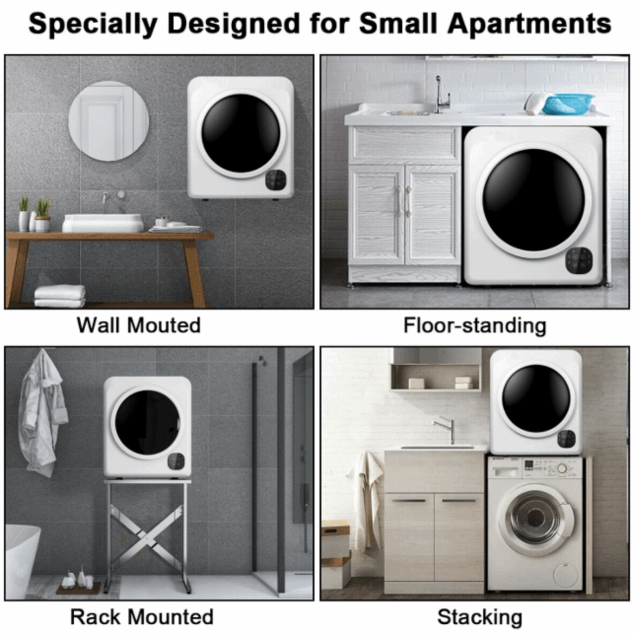 National 3.22 cu.ft. 110 volt Compact Electric Tumble Laundry Dryer